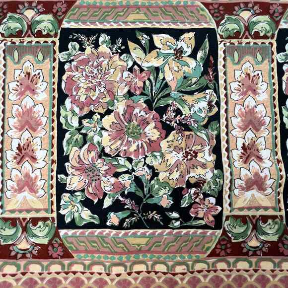 LADY PEPPERELL Percale Pillowcase Vintage Floral Standard 20x30 Pink Green USA - Picture 5 of 6